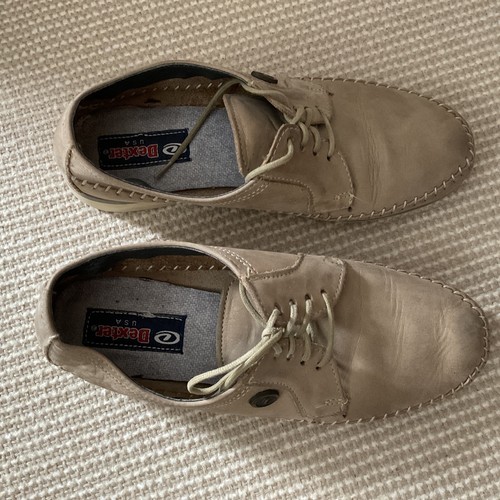 Vintage Dexter Vintage Damen hellbraune Leder Bowlingschuhe B141 hergestellt in den USA Größe 7 M - Bild 3 von 10