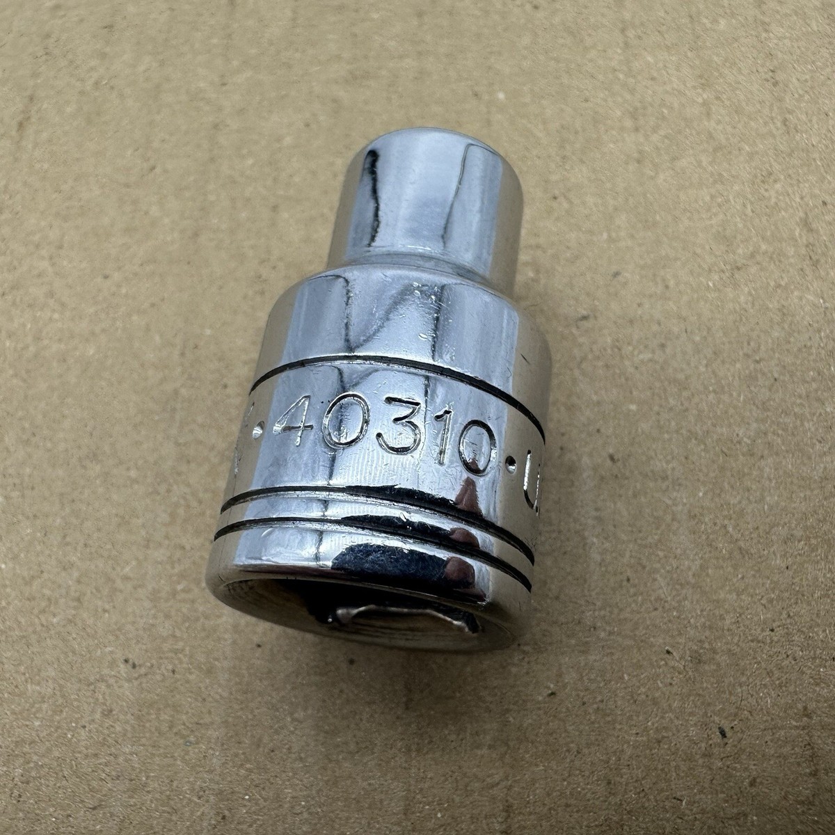 Vintage S-K 10 mm Socket 1/2” Drive 12 Point No. 40310 Made