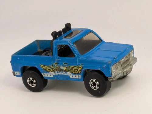 Vintage 1977 Hot Wheels Bywayman Eagle Chevy Pickup Truck Blue Enamel Hong Kong