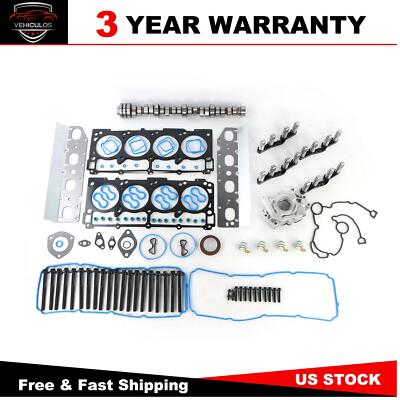 Non MDS Lifters Camshaft Kit Head Gasket for 09-19 Ram 1500 5.7L Hemi + Oil Pump