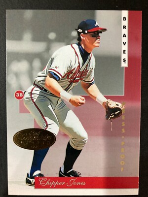 1996 Leaf Signature Series Press Proof Gold Chipper Jones #26