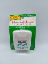 Vintage Unused Johnson Johnson Reach Mint Waxed Dental Floss Factory Sealed