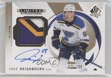 2024-25 SP Authentic Limited Auto Material 38/100 Jake Neighbours #72 Auto 1e7g