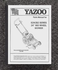 Parts Manual Fits Yazoo 24inch Big Wheel Mower S24CB2 Series 92788