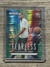 2024-25 Panini Prizm Draft Picks - Fearless Alexandre Sarr #16 Green Pulsar...