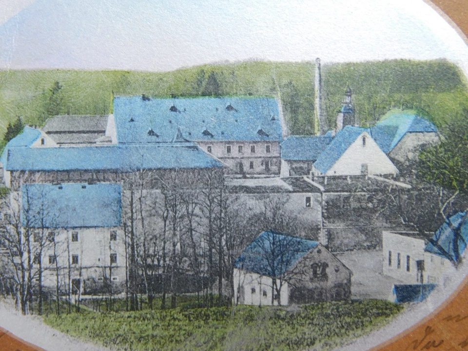 Langenau 1904 Ansichtskarte Rittergut Niederdorf Struthwald 09618 antike AK - Bild 3 von 4