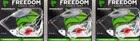 (LOT OF 3) FREEDOM TACKLE LIVE ACTION SPINNERBAIT 3/4OZ WHITE #50551 CM2131 — photo 1