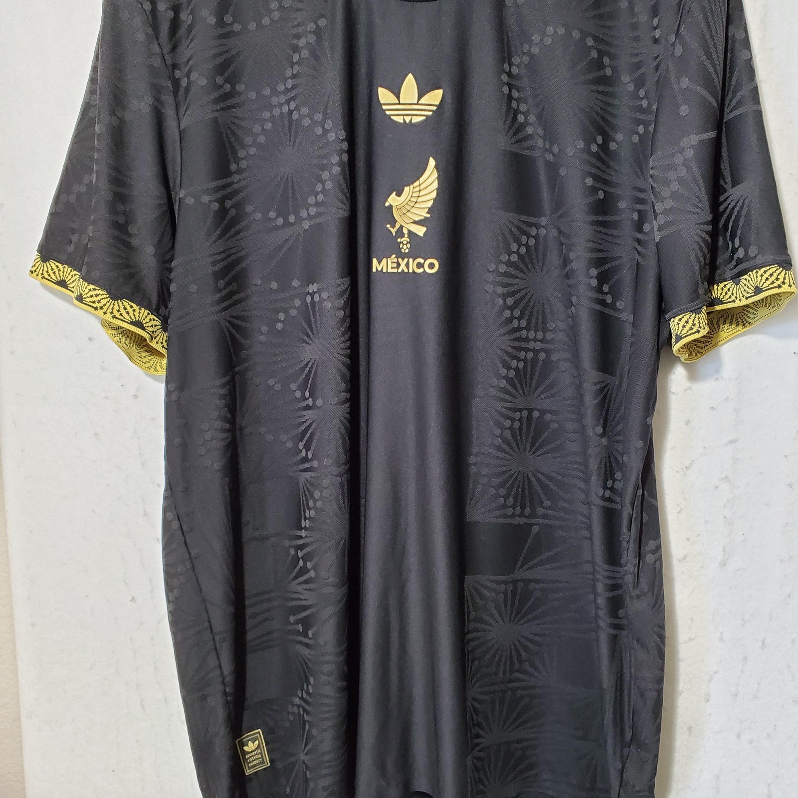Mexico National Team Jersey Mens 2XL Black Soccer Adidas Mexico De Oro HEAT.RDY thumbnail 3