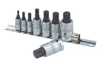 "Laser Tools Spline-Stecknuss-Bit-Satz 1/4\"D 3/8\"D 1/2\"D 8-Teilig 3266"