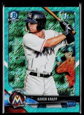 2018 Bowman #BCP5 Aaron Knapp Chrome Prospects Aqua Shimmer Refractor #/125