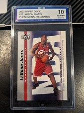2003-04 Upper Deck LeBron James Phenomenal Beginning Rookie #15 ISA 10 GemMT