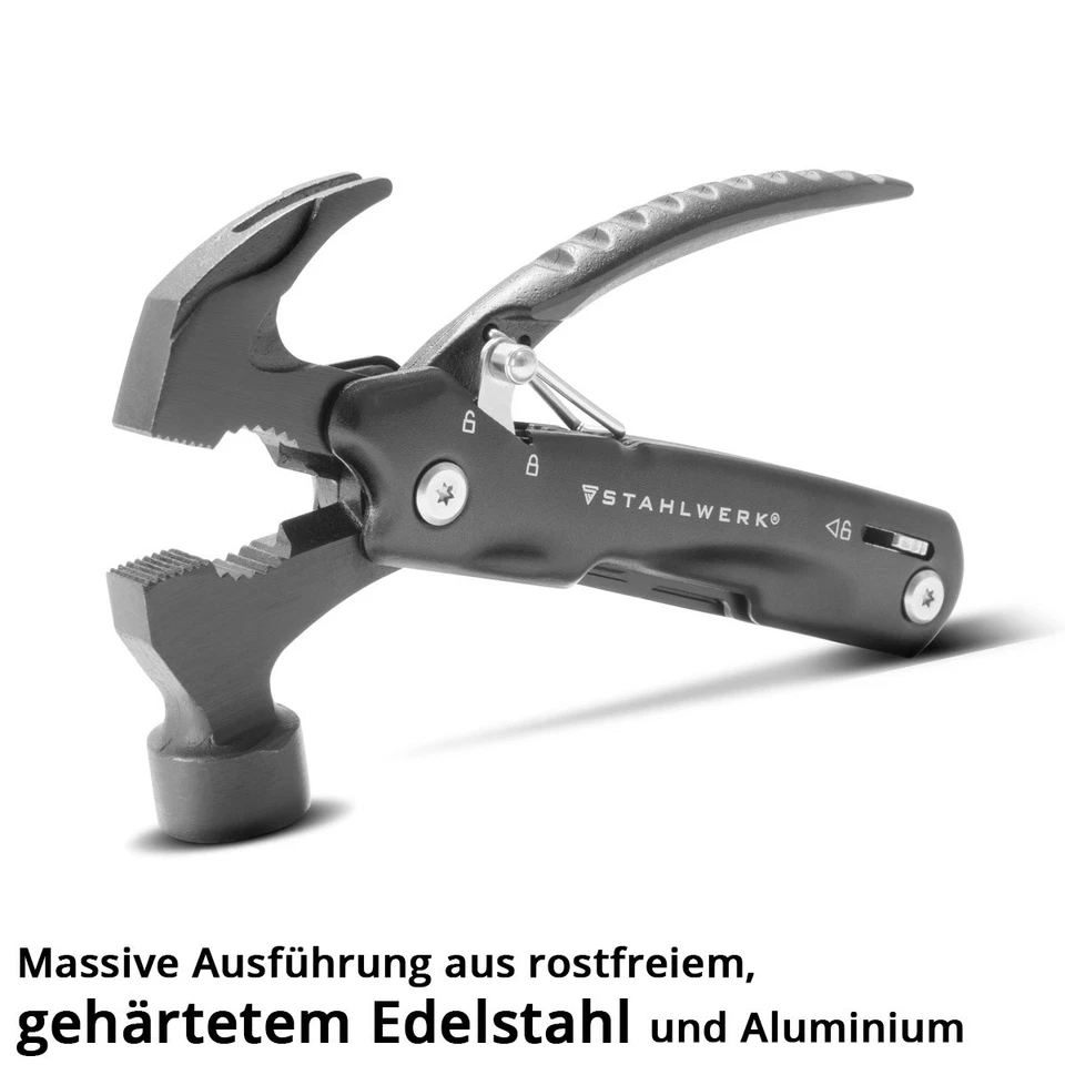 STAHLWERK Multitool 12 Tools Taschenmesser Multifunktionswerkzeug Taschenlampe - Bild 3 von 4