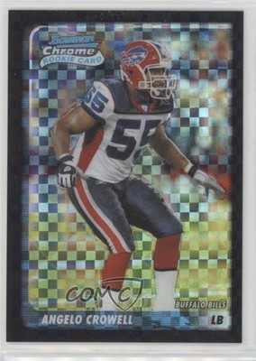 2003 Bowman Chrome X-Fractor 4/250 Angelo Crowell #156 Rookie RC 06zx