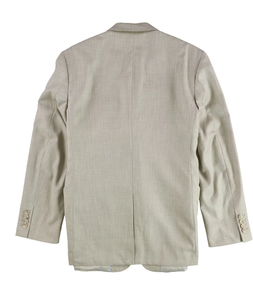 Perry Ellis Textured Herringbone Jackets & Blazers Beige 44 Regular - Image 2 of 2