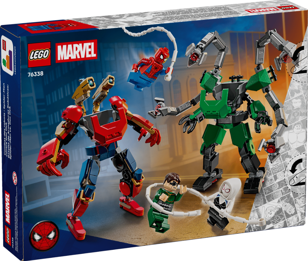 LEGO Marvel Mech-Duell: Spider-Man vs. Doc Ock 76338 | Superhelden Spielzeug ab 6 Jahren für Jungen, mit 2 Actionfiguren, 3 Minifiguren, Shootern, Geschenk für Kinder, 315 Teile - Bild 4