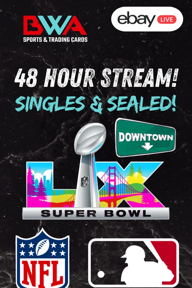 #2 48 HOUR SUPER BOWL STREAM! SINGLES SEALED AND DEALS!!!