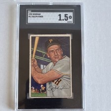 Ralph Kiner 1952 Bowman #11 Pittsburgh Pirates SGC 1.5 MLB