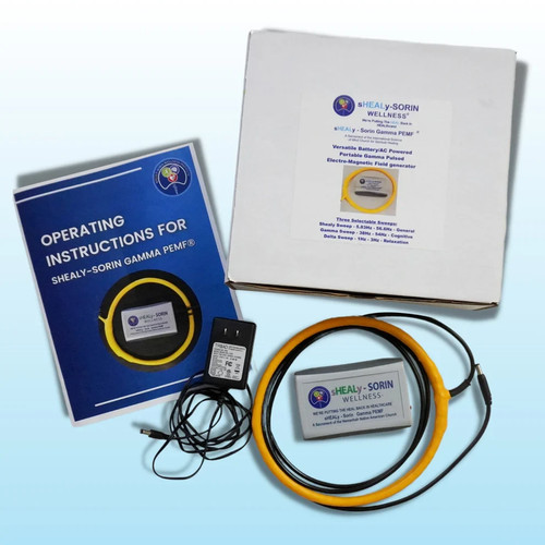 Portable Gamma PEMF Device with 3 Selectable Sweeps; Battery/AC Powered