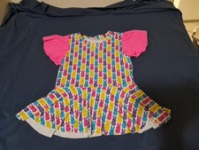 Unbranded Easter Peeps Girls Size Small Dress Adorable Retro Multicolor Spring