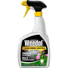 Weedol Tough Weedkiller 1L Ready to Use for Paths Patios Kills Tough Roots 9.02 per litre