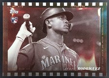 2022 Topps Black & White - Julio Rodriguez Rookie Camara Film Design /25 #95 RC