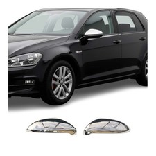 Spiegelkappen Spiegelabdeckung für VW Golf Sportsvan 2014-2019 Edelstahl Chrom