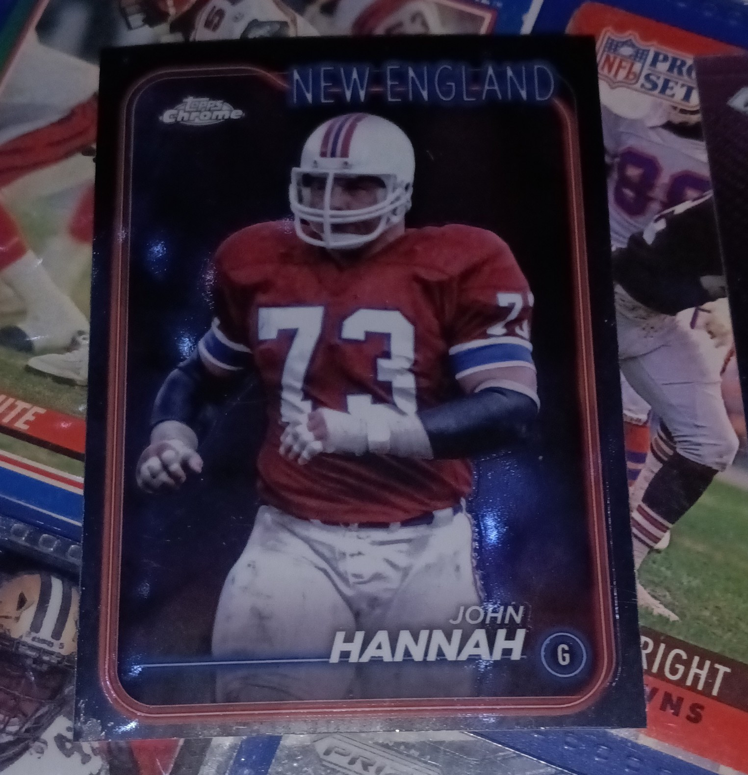topps 2024 topps chrome john hannah new england patriots base #129