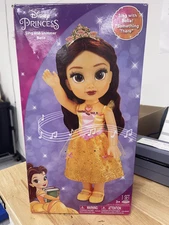 Disney Princess Belle Doll Sing & Shimmer Toddler Doll, Sings Something There