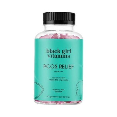 Black Girl Vitamins PCOS Relief   Cycle Support for Women - 60 Gummies