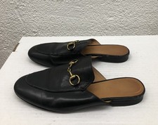 Gucci Horsebit Leather Black Princetown EU 37 US 7 Slip On J151