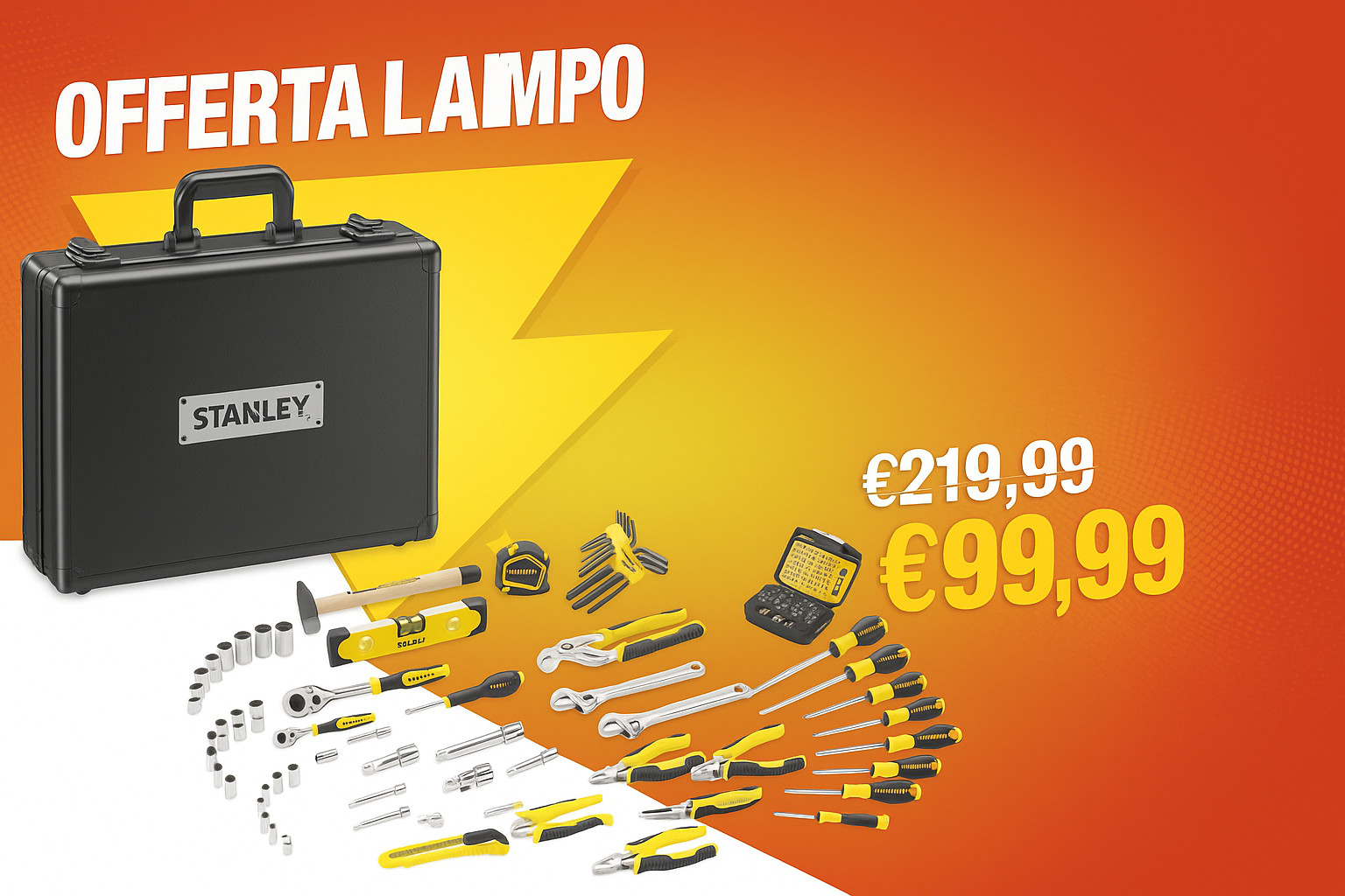 Stanley STMT72986-1 Cassetta Porta Attrezzi 119 Pezzi | Offerta Express