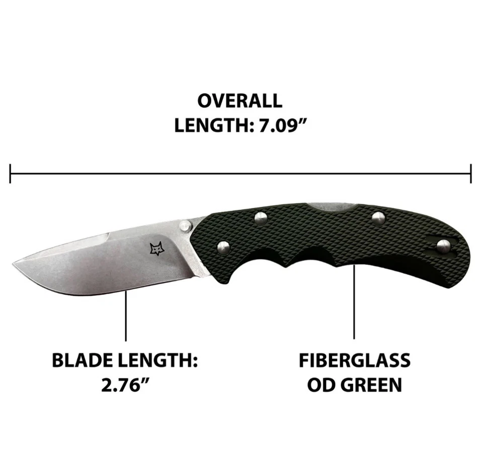 Cuchillos Fox Air Fox Battlebox Exclusivo OD Cuchillo Verde N690Co Foto 2 de 4