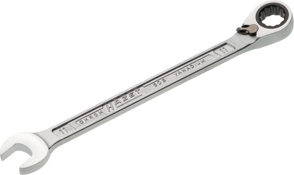 Hazet Ratschen-RinggabelschlüSsel 606-11 Chrom-Vanadium-Stahl-image