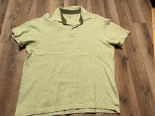 Eddie Bauer Shirt, Men's Size Medium, Green, Polo, Short Sleeve
