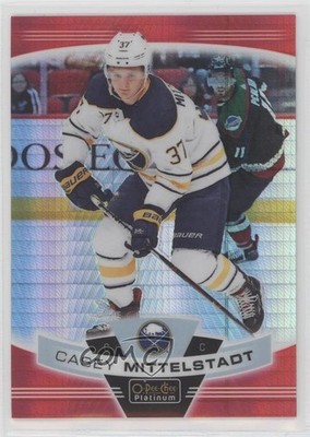 2019-20 O-Pee-Chee Platinum Red Prism 18/199 Casey Mittelstadt #96 1u6