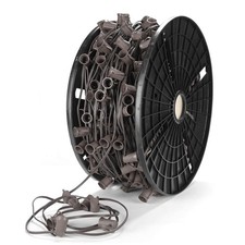 DELight 500Ft C9 Christmas Light Spool Set Commercial UL Listed Light Sockets