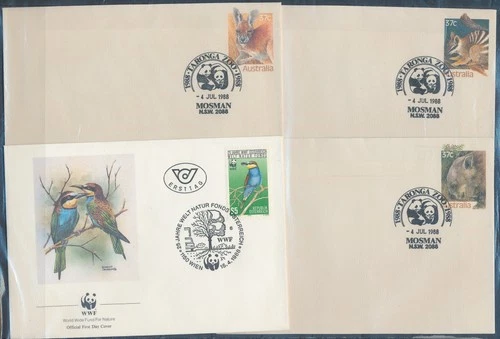 XE60165 Australia Austria animals fauna flora wildlife FDC's used