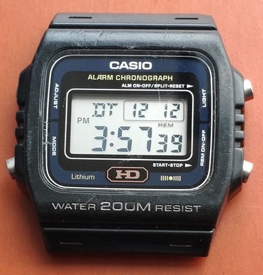 CASIO DW-240 80s ”Heavy Duty” Vintage Men's Casio DW-240 HD Heavy Duty 200 m waterproof quartz digital