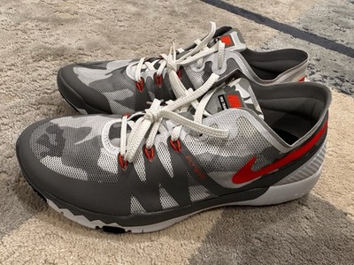 BRAND NEW NIKE FREE TRAINER 3.0 AMP SIZE 8 GRAY- ORANGE