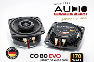 Audio System CO 80 EVO 2 Lautsprecher Set 80 mm 2-Wege Koax - 1 Paar