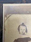 Antique CDV Child Photo Named Charlie Hatcher Cairo IL Tax Stamp Civil War Era — photo 8