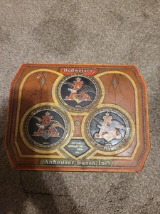 Budweiser Anheuser Busch Inc Tin And Mug Historical A&Eagle Series 1930 Edition 