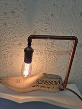 Schuster Schuhleisten Kupferlampe Schuhlampe Schuster Unikat schrullig 