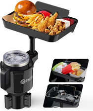 Car Cup Holder Tray Table 360  Swivel Food Stand with Expander for Drinks