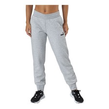 Image of Puma Womens Heather Gray Essentials Logo Fleece Regular Fit Joggers Pants 2X