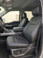 Ford F150 Xlt 2021-2026 Black Leather Seat Covers Upgrade Genuine Oem Custom Fit