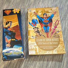 Cardinal Superman Tower Puzzle Interlocking Cardboard 15-25 Pieces 2013