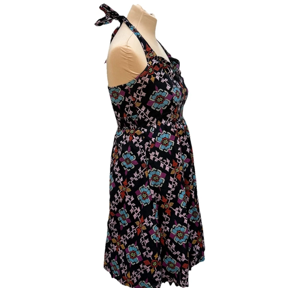 EDME & ESYLLTE Primula Vestido Halter Multicolor Cuello Corazón Ajuste y Acampanado 6 Foto 2 de 4