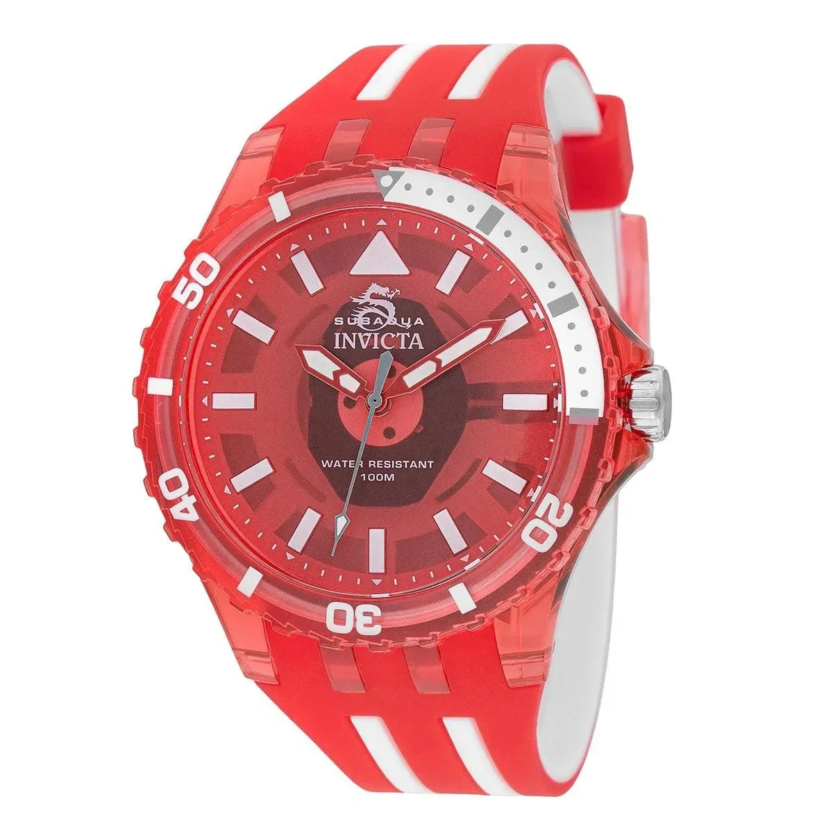 Reloj Invicta Subaqua Rojo Translúcido