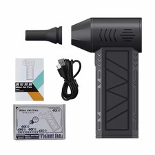130000RPM Dust Blower Violent Fan with LED Light Powerful Handheld Rechargeable